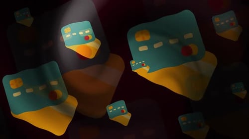 Bucle de fondo de tarjeta de crédito