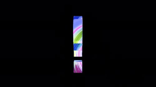 Rotation Animation Fluid Question Mark Seamless Loop With Alpha Channel