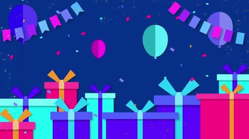 Birthday Comic Background