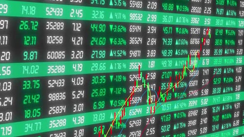The Rising Stock Market K Line Trend Chart