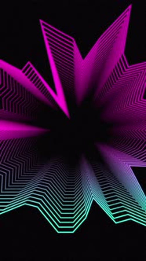Abstract Purple and Blue Gradient Digital Noise Background Loop