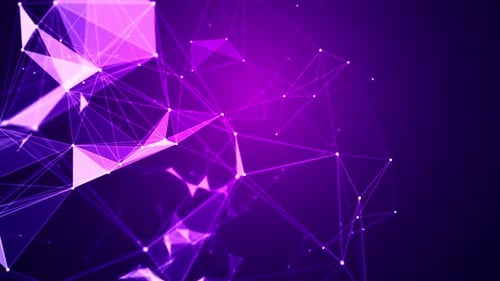 Abstract Futuristic Network Connection Background Animation