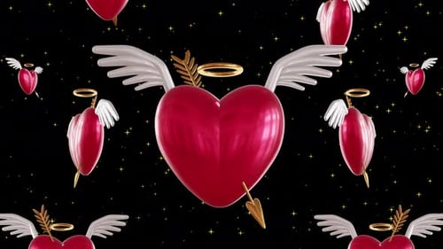 4K Liebesherz Valentinstag