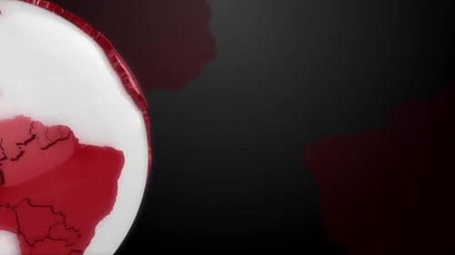 animierter Nachrichtenhintergrund ein halber Globus