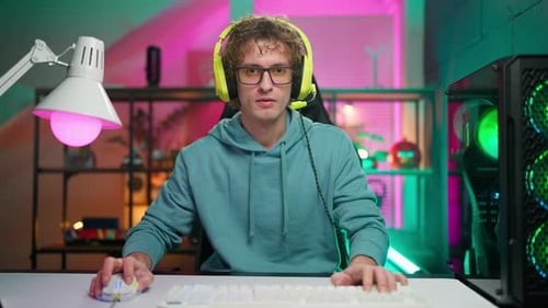 Ein nervöser Spieler