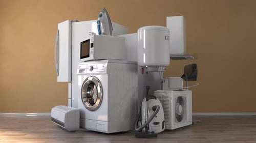 Household and kitchen appliances and home technics . E-commerce online internet store, delivery