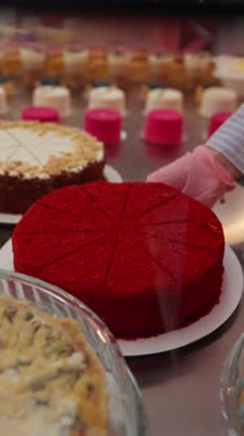 Red Velvet Cake and Variety of Desserts