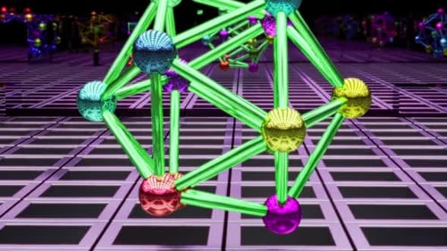 Padrões vibrantes de caleidoscópio para experiências infinitas de música VJ Loop