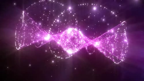 Pink Shiny Triangular Shape Animation