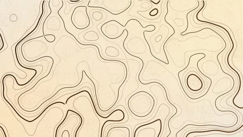 Abstract Animated Wavy Contour Lines Background