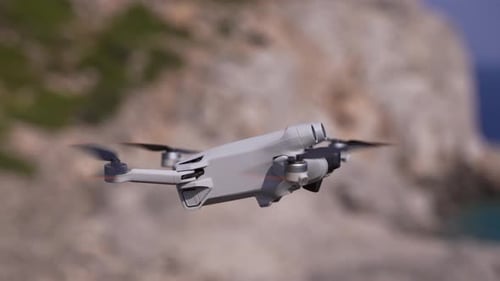 Flying Drone near the Sea 14