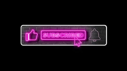 Pink Subscribe Button Youtube Premium Photo | Subscribe Button With