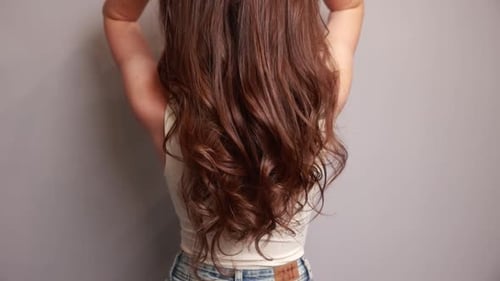 close-up of professional hairdresser working