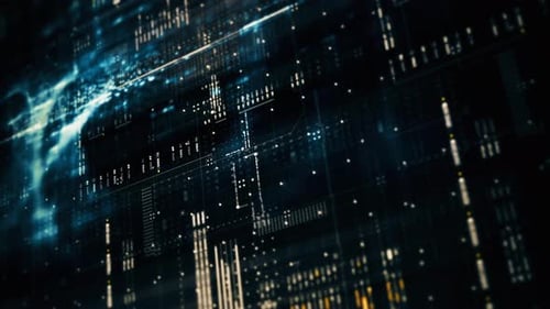 Advanced Data Matrix Simulation Vertical Background 06