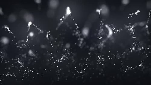 4k abstrakter Partikelwellen-Bokeh-Hintergrund — Loopbar