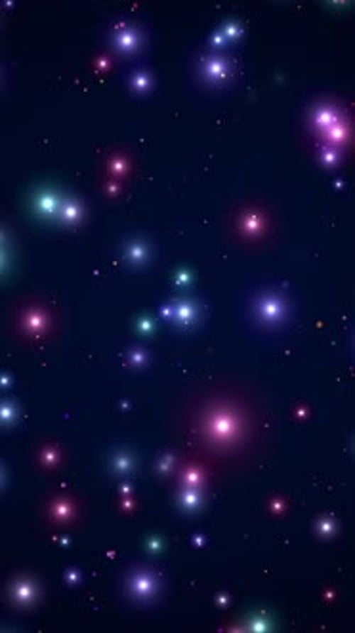 Abstract Glowing Particle Background Loop