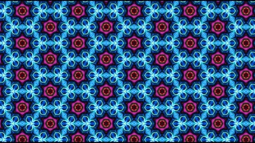Colorful Decorative Geometric Pattern Morphing Motion Background