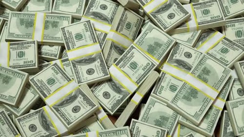 Money Pack Stacked Dollars