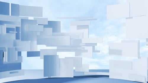 3D-Animation des quadratischen Hintergrunds eines dimensionalen Tores