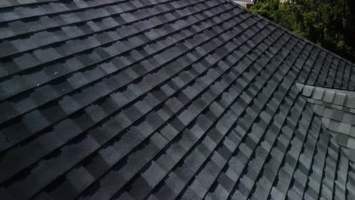 Close-Up of Shingles on New Roof