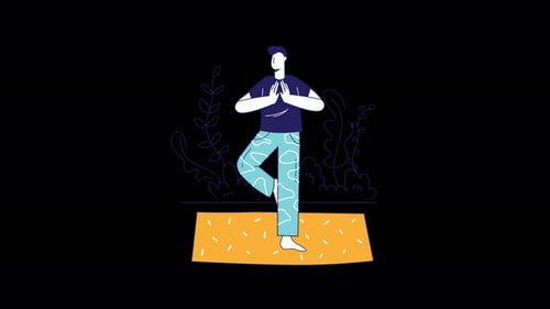 Une personne pratiquant le yoga dans un cadre tranquille