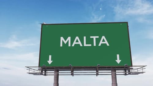 Malta Highway Sign 4K