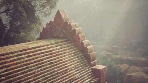 Ancient Stone Temple Ruins Hidden in the Lush Jungle of Vietnam