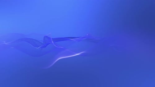 Abstract Flowing Digital Wave Lines Background Animation