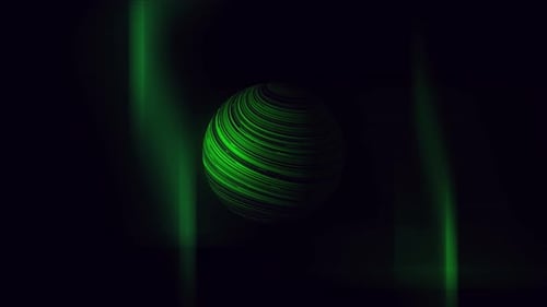 Green Sphere Background