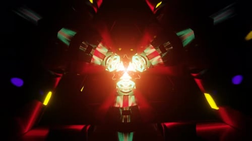 Mesmerizing VJ Loop with Radiant and Dynamic Neon Backdrop Creating Movement