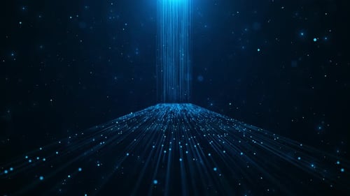 Digitaler futuristischer abstrakter Hintergrund Finanzen Blockchain Datenverbindungen globales Netzwerkkonzept la