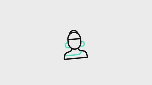 Woman Linelineal Animated Icon