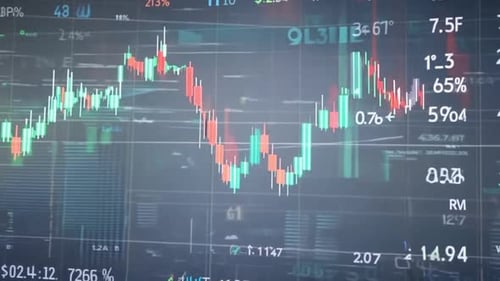 Börsendiagramm für Wirtschaft und Finanzen