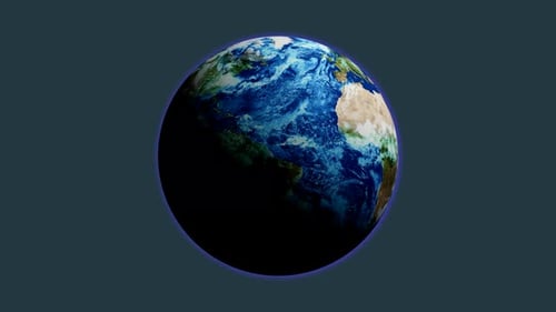 Realistic Earth Loop ist eine großartige HD-Animation der Erdrotation