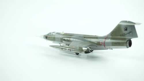 Lockheed F 104 Starfighter Airplane Model Close Up.