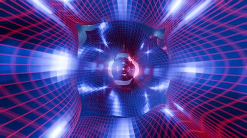 3D Geometry Background With Pattern Shapes morphing, colored and futuristic vj endless loop