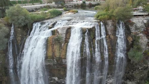 Aerial Waterfall View