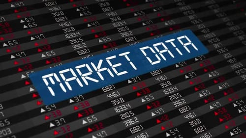 Market Data Concept And Stock Market Chart