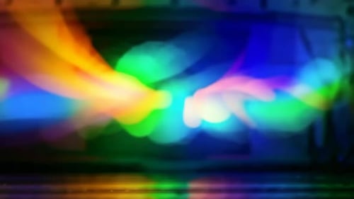 Hintergrund mit abstraktem Licht, Bewegungsunschärfe, Regenbogenmotiv