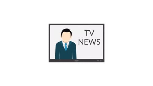 Tv News Element Alpha Animation