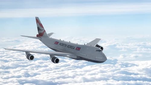 Airplane Animation North Korea