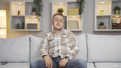 Calm and peaceful man.