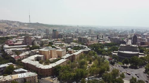 Aerial view of the Yerevan