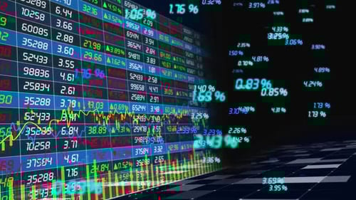Stock Financial Market Curve Chart