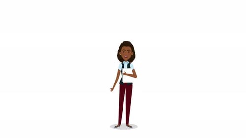 2D Woman Character Animation 4K