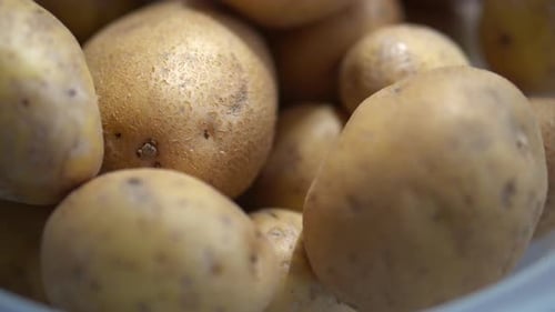 Close Up of Brown Potatoes