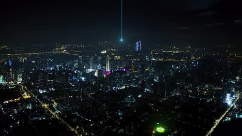 smart Connected city skyline. Futuristic network concept, city Technology.