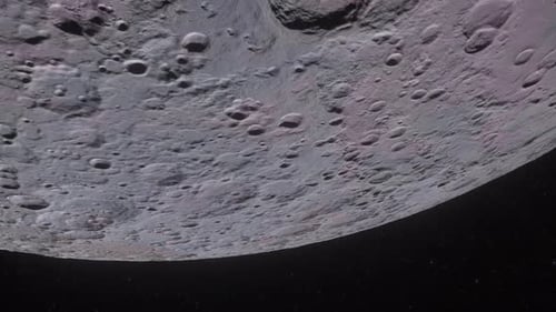 The Lunar Surface Is A Close Up Of The Craters Of The Moon. Space