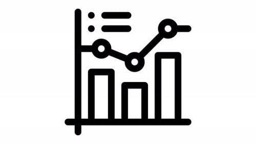 chart line icon animation
