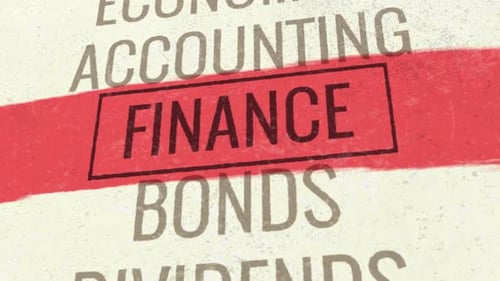 Corporate Finance Animated Text Reveal with Grunge Highlight